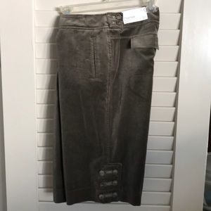 Ann Taylor Loft Marisa Velvet Cropped Pant NWT